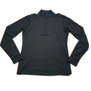 Nike Fit Dry Black Half Zip Pull Over Large